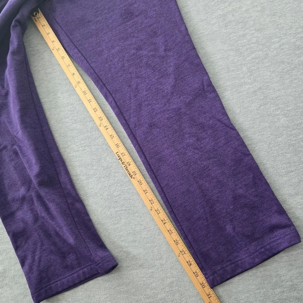 Majestic Minnesota Vikings Mens Purple Therma Base Fleece Sweatpants Medium
